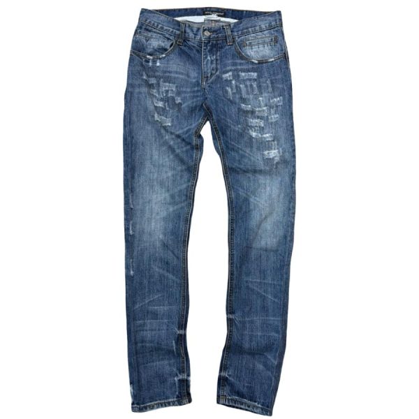 Jeansy Vintage Dolce&Gabbana Avant-Garde Distressed Slim Denim