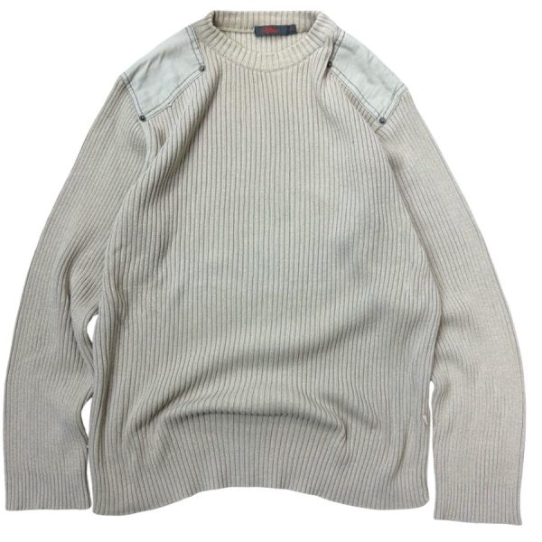 Sweter Prazkowany Vintage Cyber Y2K Ribbed Jumper 00s